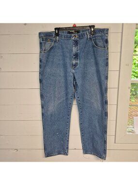 Wrangler George Strait Collection Mens 42x30 Blue Denim Jeans 100% Cotton